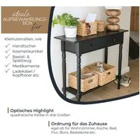 HMF Aufbewahrungskorb Aufbewahrungskorb geflochten aus Wasserhyazinthe Korb mit Tragegriffen (3 St), für Bad, Küche und Wohnbereich, 22 + 26 + 30 cm, Naturfarben