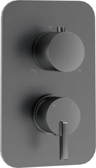 Neuesbad Serie 600 Unterputz Duscharmatur mit 3-Wege-Umsteller, Oberfläche: Titanium NB1BXY_DQSM1