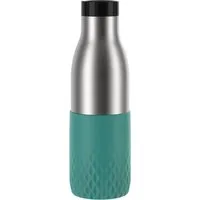 Emsa Trinkflasche Bludrop Sleeve, Edelstahl/Silikon, Quick-Press, 12h warm/24h kühl