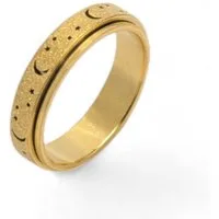 Eyecatcher Fingerring Anti Stress Fidget Ring Mond Sterne Anxiety Ring