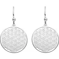SCHOSCHON Paar Ohrhaken Ohrringe Blume des Lebens 925 Silber ø 20 mm classic, Ohrschmuck Lebensblume