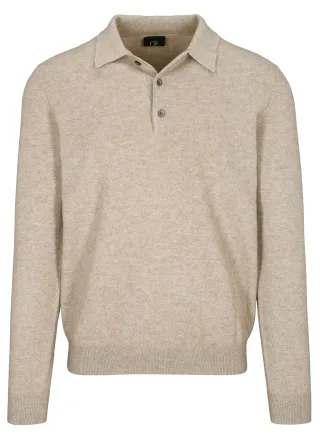 COMMANDER Finest Clothing - Polo-Pullover, uni irish cream mel. - Gr. - 3XL
