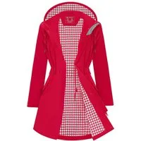 ATLASLAVA Regenjacke Damen mit Kapuze – wasserdicht & atmungsaktiv, Größen S–2XL Übergangsjacke Trenchcoat für Frühling und Herbst