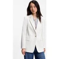 BOSS ORANGE Kurzblazer Jabla Premium Damenmode aus knitterarmem Krepp