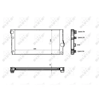 NRF Motork?hler gel?tet BMW 5er 6er 7er 53817