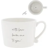 Bastion Collections Geschirr-Set Tasse - FROM ME TO YOU - weiß