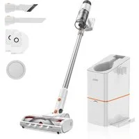 JONR Akku-Stielstaubsauger VC10 PRO Handstaubsauger 27000Pa 60Min Batterie Staubsauger, 420,00 W, mit Automatische 2.5L Müllsammlung Basisstation