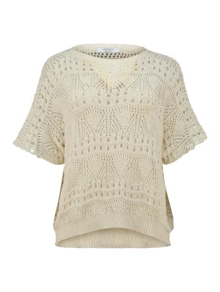 Zabaione - Pullover La44uri offwhite - Gr. - M