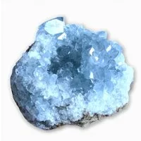 Steinfixx® Dekoobjekt Coelestin Kristall I funkelnder Blickfang I 50-100 gr. (100% echt aus Madagaskar, 1 St., wundervoller Edelstein), 40x30x30mm