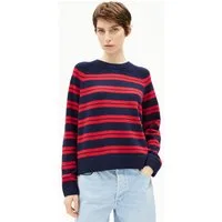Armedangels Strickpullover LILIRIAA FINE STRIPES Pullover aus Bio-Woll Mix Loose Fit