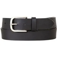 VewoTex Ledergürtel Damen Gürtel Schwarz 3,5cm » Ledergürtel mit Silber Schnalle (1 Gürtel, 1-St., Kein Set) » Echt Leder Damengürtel » schwarz matt