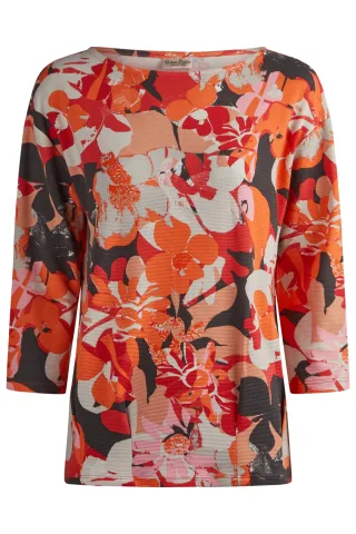 Barbara Lebek - T-Shirts coral/offwhite/graphite/stone - Gr. - 48