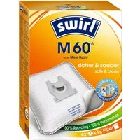 Swirl Staubsaugerbeutel M60 EcoPro Staubsaugerbeutel – 99,99% Filter, EcoPor & Staubverschluss