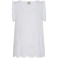 Berwin Blusenshirt Blusenshirt mit Lochstickerei