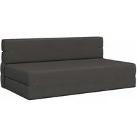 vidaXL Bett Klappsofa Bett Dunkelgrau 152 x 86,5 x 60 cm Stoff (1-tlg)