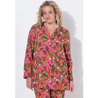 Angel of Style Longbluse Bluse A-Linie florales Chili-Muster
