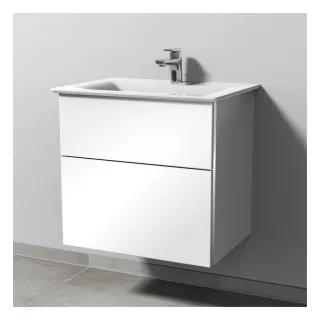 Sanipa 3way Waschtischunterbau zu Ideal Standard Connect Air Waschtisch mit 2 Auszügen, Anthrazit-Ma BR64122