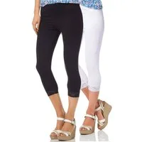 Boysen's Leggings (2er-Pack) mit Spitze