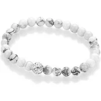 Firetti Armband Schmuck Geschenk Armschmuck Armkette Edelstein Farbstein Kristall, mit Kristallstein (synth), Howlith