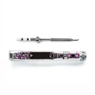 HGLRC RC2 Soldering Iron OLED HD Display Smart Constant Temperature Compatible with TS / T12 Soldering Lron Tips for FPV