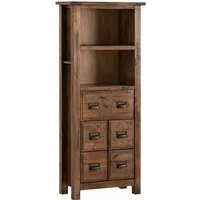 massivum Hochschrank Cancun Massivholz Badmöbel