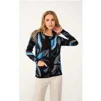 Passioni Cardigan Twinset mit Hahnentrittmuster