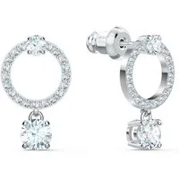 Swarovski Paar Ohrstecker Constella Pavé Attract Drop Circle, mit Swarovski® Kristall