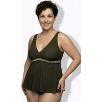 Ulla Popken Soft-BH Tankini Zierband Softcups Träger verstellbar