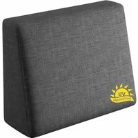 sunnypillow Rückenkissen Palettenkissen mit abnehmbarem Bezug Seitenkissen 60x40x20/10cm, Anthrazit UV