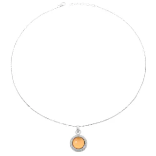 Orphelia Damen-Kette aus 925er Sterlingsilber mit Anhänger - Silber ZH-6041/1