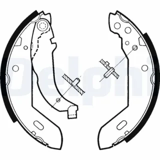 Delphi Bremsbacken hinten Citroen Xsara Zx Peugeot 205 306 309