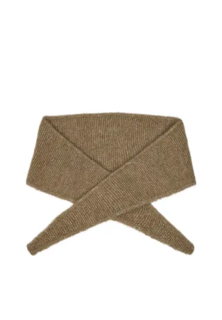 samsøe & samsøe - Gestrickter Schal - Sanor Diamond braun - Gr. - OS