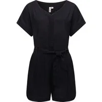 Ragwear Jumpsuit Salwin Solid Kurzer Overall mit Taillen-Bindeband