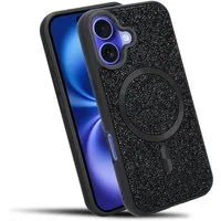 Cadorabo Handyhülle Apple iPhone 16 PLUS, Hülle Schutzhülle Case Cover kompatibel mit Magsafe Diamant Glitzer
