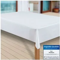 laro Tischdecke Wachstuch-Tischdecken Abwaschbar Elligent Glitter Weiss rechteckig