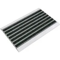 Metzker® Fußmatte Fußabtreter Fußmatte Eingangsmatte für Innen und Aussen, Rechteckig 59x39cm