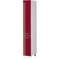 Vicco Hochschrank R-Line, Rot Hochglanz/Weiß, 30 cm (1-St)
