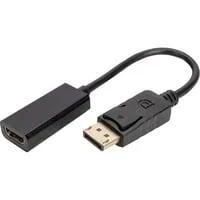 Adapter / Konverter DisplayPort > HDMI schwarz, 15cm