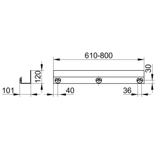 Keuco Duschablage 24953 auf Maß, 24953510200 24953510200