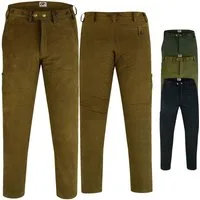 German Wear Lederhose GW604 Lange Jagdhose Jagdlederhose Jägerhose Nubukleder
