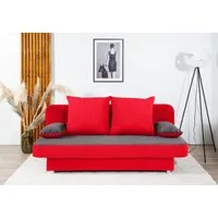 COLLECTION AB Schlafsofa Ulla, B: 186 cm, Liegel. 142x186 cm, Bettfunktion, Bettkasten & 2 Wende-Rückenkissen