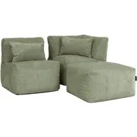icon Sofa Modulares Ecksofa aus Cord Flauschig „Noa“, Spar-Set, Made in Germany, für Wohnzimmer und Kinderzimmer