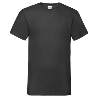 Fruit of the Loom - "Valueweight" T-Shirt V-Ausschnitt für Herren/Damen Unisex (Schwarz)