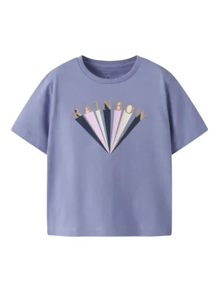 NAME IT - NMFKATINKA SS NREG TOP PB purple impression - Gr. - 98