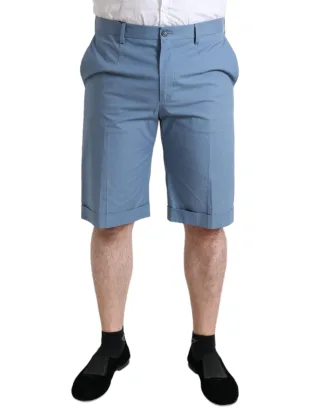 Baumwoll-Shorts in mittellanger Ausführung