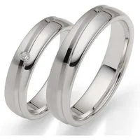 Firetti Trauring Schmuck Geschenk Hochzeit Ehering "LIEBE", wahlweise mit oder ohne Zirkonia (synth)
