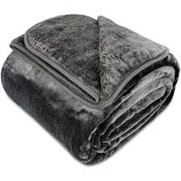 Wohndecke Cashmere-Feeling Kuscheldecke super weich & flauschig – Fleecedecke, Gräfenstayn, dicke & warme Sofadecke, Wohndecke & Tagesdecke - Überwurf Sofa, Couch
