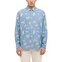 MUSTANG Langarmhemd Herren Style Elmore