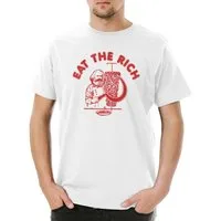 Urban Backwoods Print-Shirt Eat The Rich Herren T-Shirt Karl Socialism Communism Marx Kebap DDR (1-tlg) Döner Politik Anti Kapitalismus