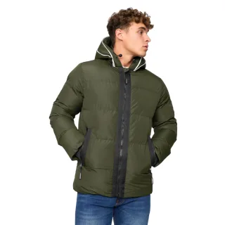 Crosshatch - "Sandbox" Jacke mit Kapuze für Herren (Oliv)